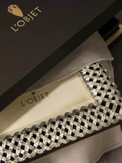 L'objet Braid Photo Frame In Metallic