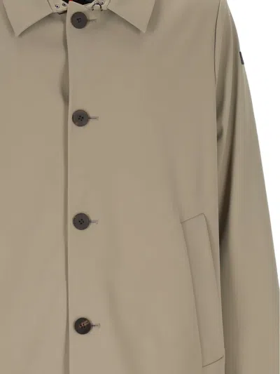 Rrd Buttoned Coat In Brown