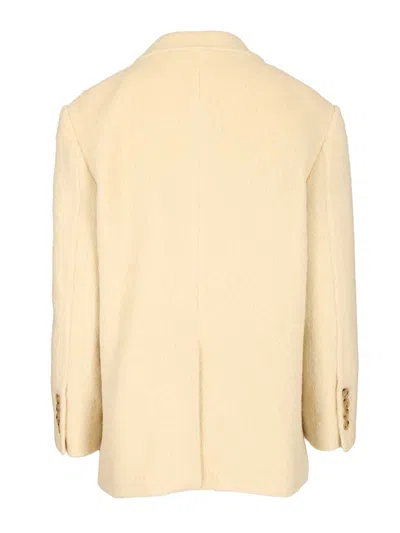 Dunst Unisex Alpaca Blazer Coat Jackets White In Neutral