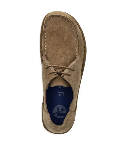Birkenstock Utti Suede Leather Sneakers In Brown