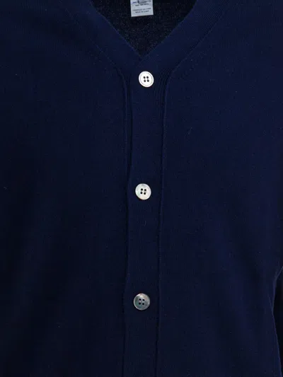 Comme Des Garçons Forever V Neck Cardigan In Blue