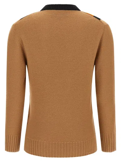 Valentino Garavani Wool Sweater Sweaters And Cardigans Beige In Brown