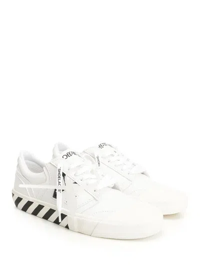 Off-white Vulc Undercut Canvas Low-top Sneakers In White