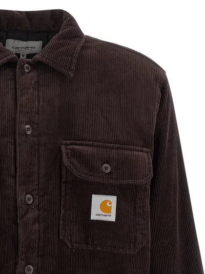 Carhartt Camicia Whitsome Shirt Jac Palisander In Brown