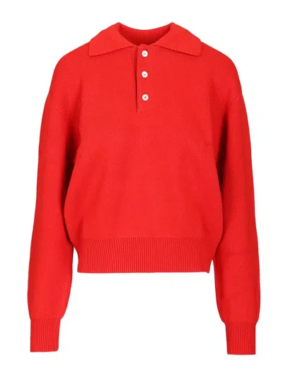 Dunst Wool And Cashmere Blend Sweater Knitwear Red In Red