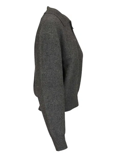Dunst Wool And Cashmere Blend Sweater Knitwear Grey In Gray
