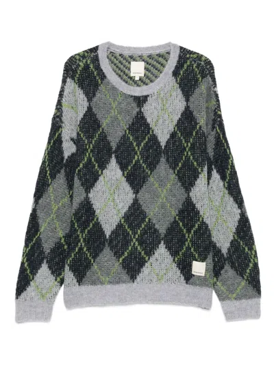 Emporio Armani Wool Blend Crewneck Sweater In Green