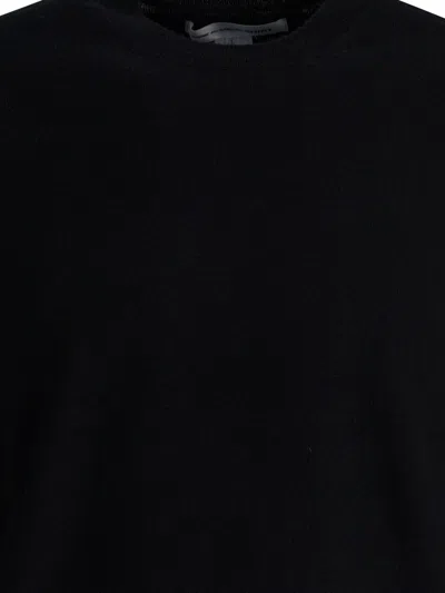 Comme Des Garçons Forever Wool Crew Neck Sweater In Black