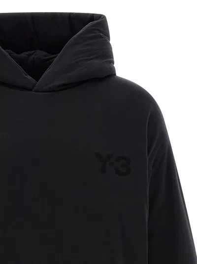 Y-3 Padded Hoodie With Hood And Long Sleeves In Black