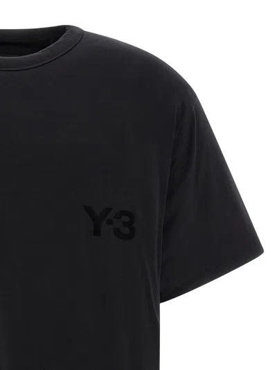 Y-3 Padded Crew Neck Short Sleeve T-shirt In Black