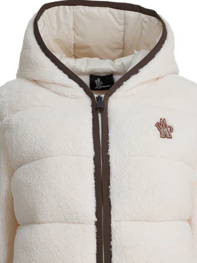 Moncler Zipper Hoodie Sweatshirts White