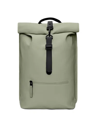 Rains Men's Rolltop Rucksack Bag In Green
