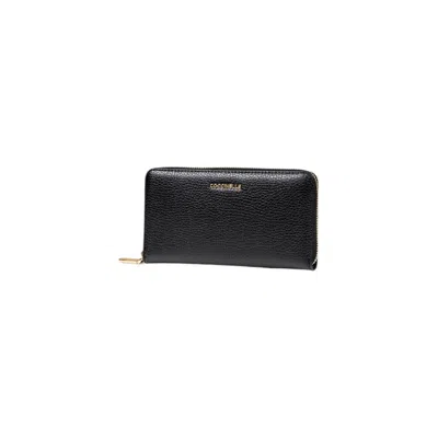 Coccinelle Soft Metallic Wallet In Black