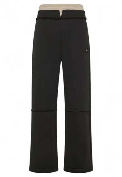 Peuterey Classic Tailored Trousers With Straight Leg Cut In Black