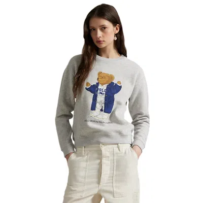 Polo Ralph Lauren Women's Hoodies Ralph Lauren - Knit-sweatshirt - Grey In Gray