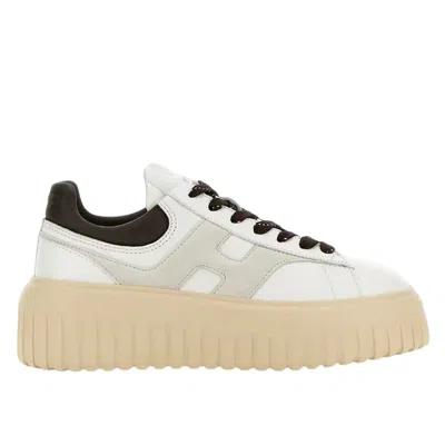 Hogan H-stripes Sneakers In White