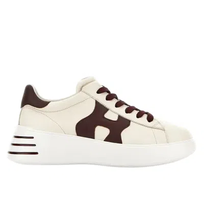 Hogan 'rebel H564' Leather Sneakers In White