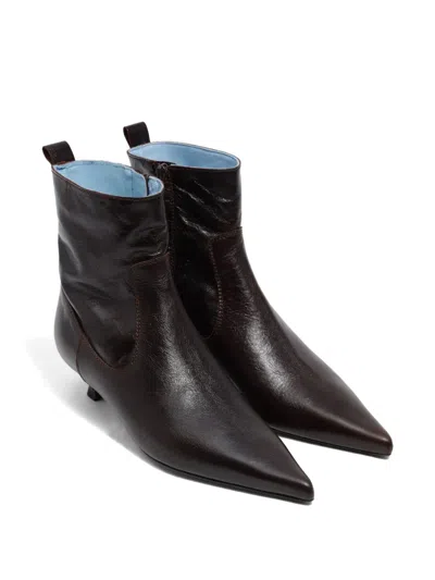 Bimba Y Lola 35mm Pointed-toe Boots In Brown