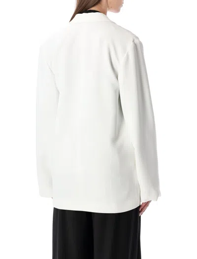 Alberta Ferretti Alberta Ferreti  White Stretch Cady Blazer