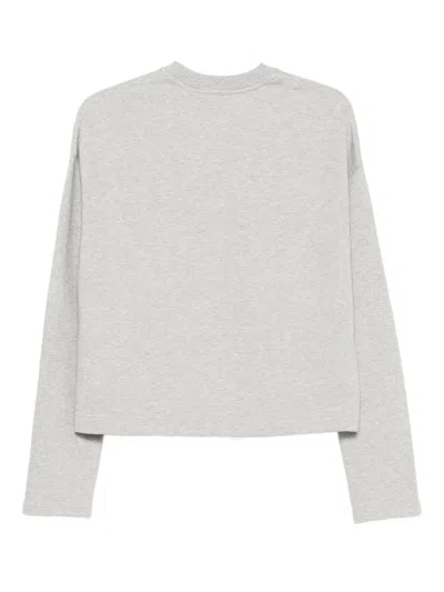 Ami Alexandre Mattiussi Ami Paris Women Ami De Coeur Cotton Sweatshirt In Gray