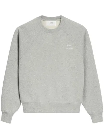 Ami Alexandre Mattiussi Ami Paris Sweatshirt With Logo In Gray