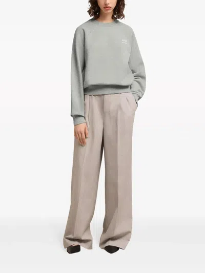 Ami Alexandre Mattiussi Ami Paris Sweatshirt With Logo In Gray