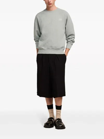 Ami Alexandre Mattiussi Ami Paris Sweatshirt With Logo In Gray