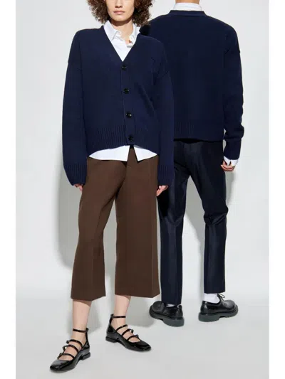 Ami Alexandre Mattiussi Ami Paris Wool Jersey. In Blue