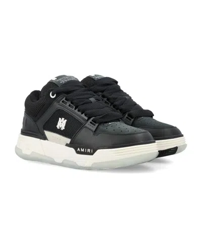 Amiri Low Top Sneakers Contrast Sole Design In Black