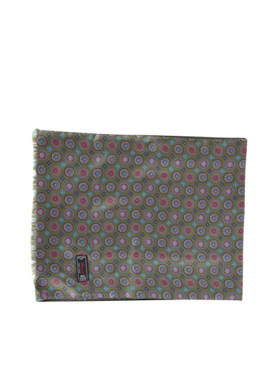 Ascot Bi-material Scarf In Multi