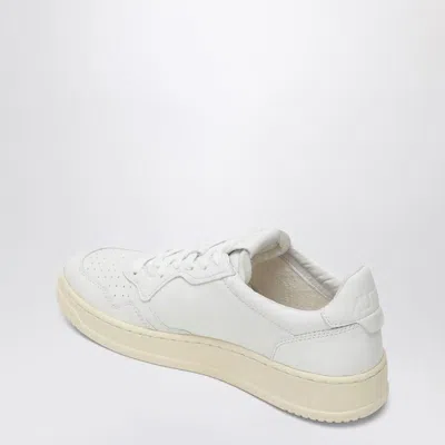 Autry White Medalist Sneakers In Super Soft Nappa In White
