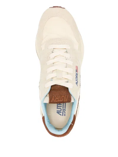 Autry Reelwind Low Sneaker Beige Brown In Multi