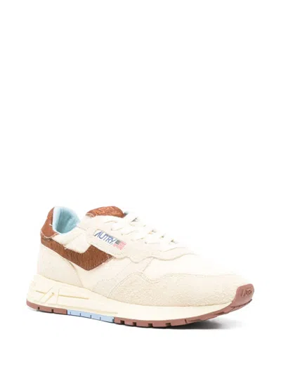 Autry Reelwind Low Sneaker Beige Brown In Multi