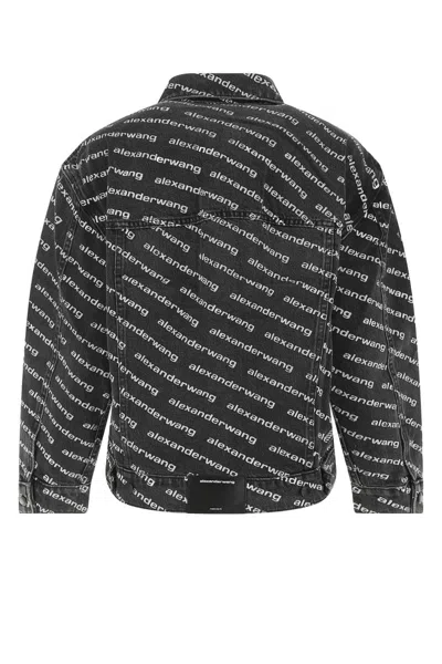 Alexander Wang Printed Denim Jacket In Multi