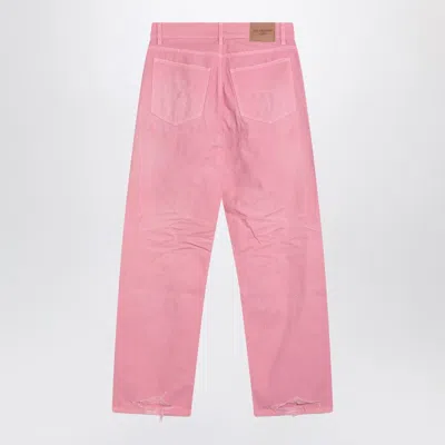 Balenciaga Loose Fit Jeans In Pink