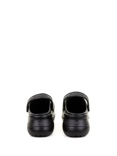 Balenciaga Women Crocs Jibbitz Sandals In Black