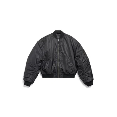 Balenciaga Standard Bomber In Black
