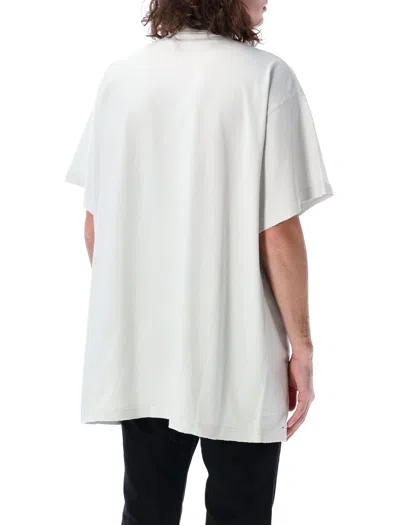 Balenciaga Grey 3b Liquefied Oversized T-shirt In White