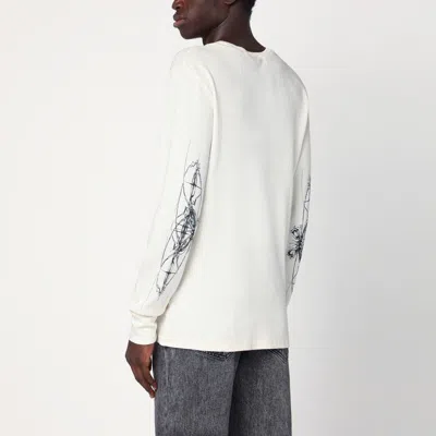 Basketcase Gallery White Cotton Crewneck Sweater In White