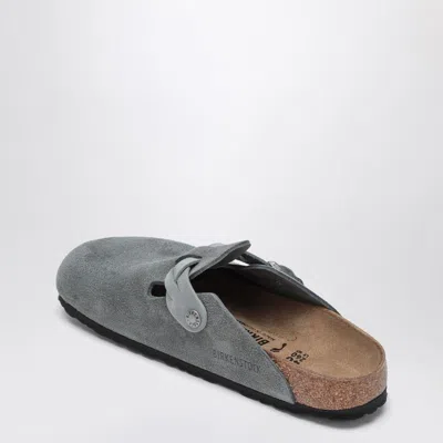 Birkenstock Boston Mules In Gray