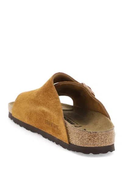 Birkenstock Zurich Suede Sandals In Brown