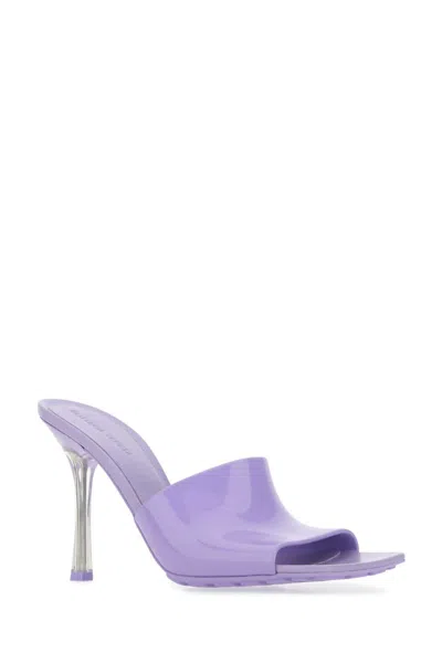 Bottega Veneta Lilac Pvc Stretch Mules In Purple