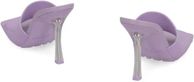 Bottega Veneta Lilac Pvc Stretch Mules In Purple