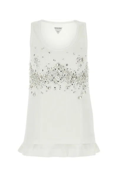 Bottega Veneta Women Jersey Top In White