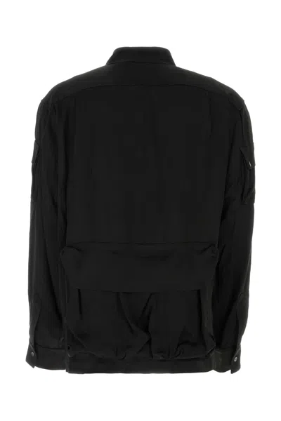 Botter Black Satin Shirt In Black
