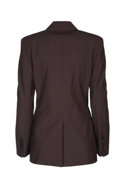 Brunello Cucinelli Tailored Blazer With Notched Lapels And Pockets In Brown