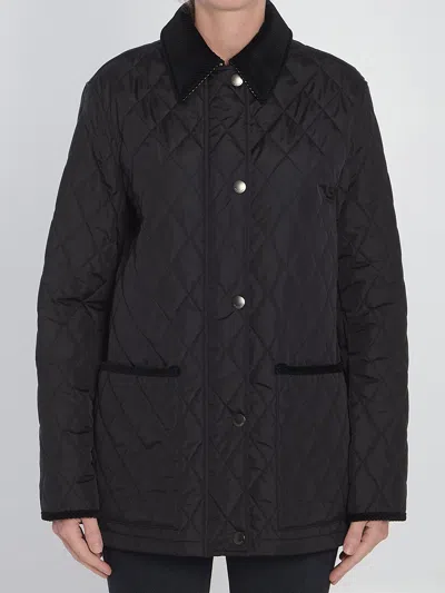 Burberry Country-style Quilted Jacket In Black