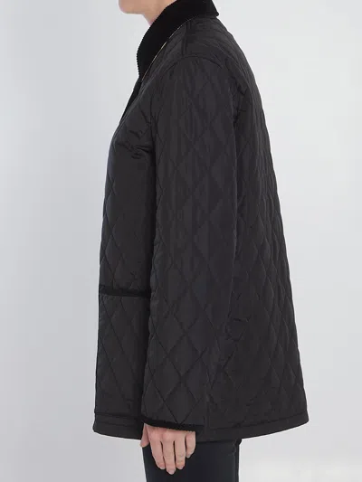 Burberry Country-style Quilted Jacket In Black