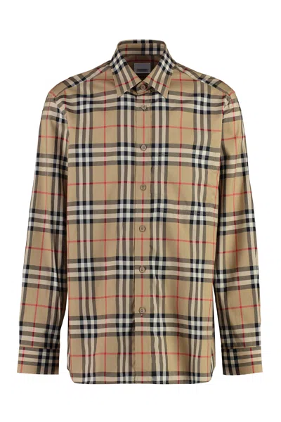 Burberry Shirt With Vintage Check Pattern In Neutral