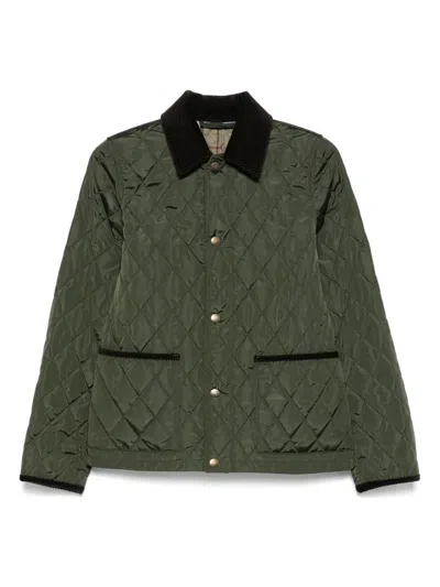 Burberry Women Quilted Jacket In Green